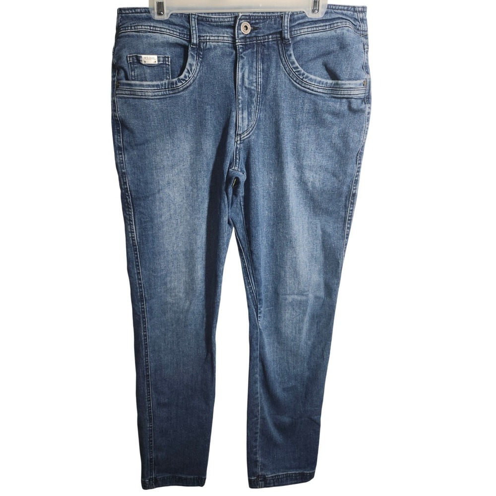 Kuhl Denim Tapered Fit Mens 34x29 Blue Stretch Performance Jeans 5201‎